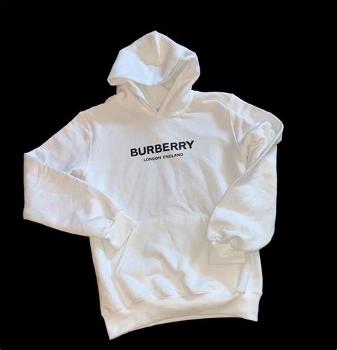 white burberry hoodie|burberry hoodie xxl.